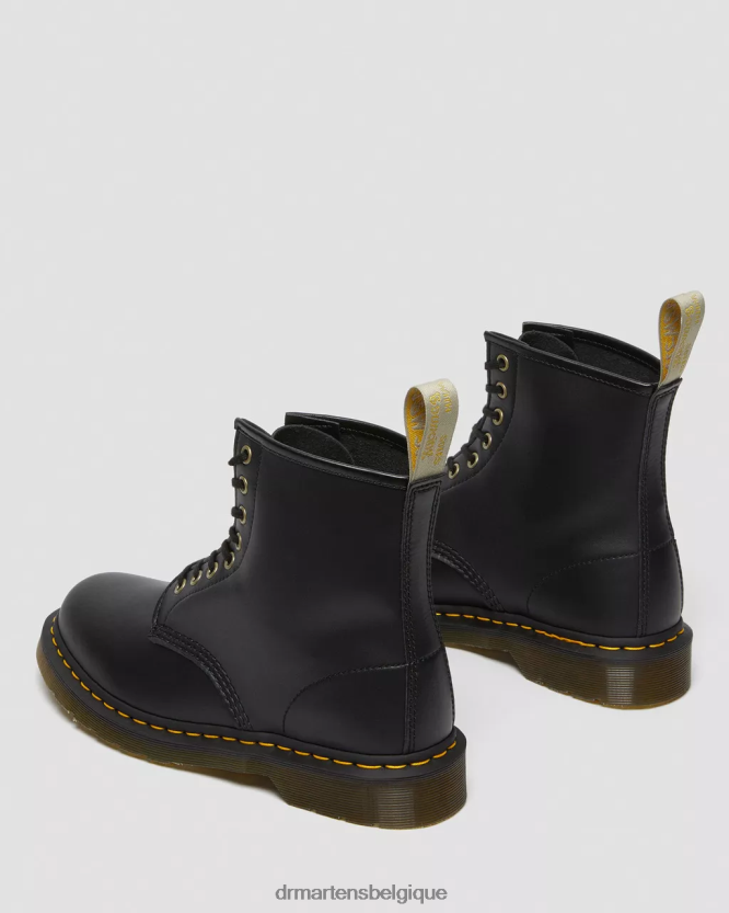 chaussure être Dr. Martens femmes bottes végétaliennes à lacets 1460 felix Félix noir déteint 6RFZX08