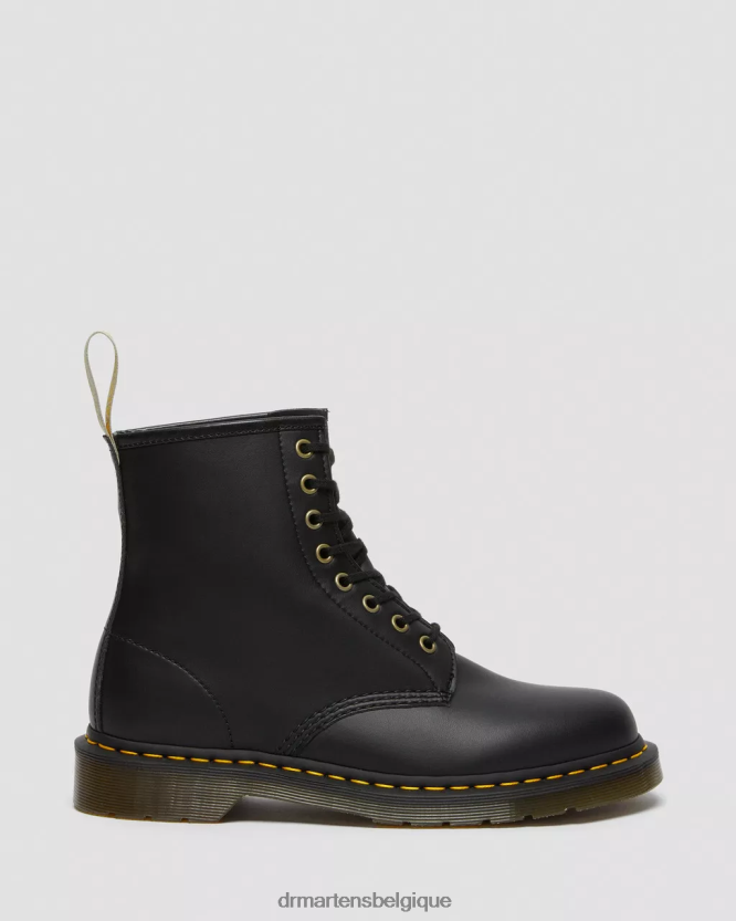 chaussure être Dr. Martens femmes bottes végétaliennes à lacets 1460 felix Félix noir déteint 6RFZX08