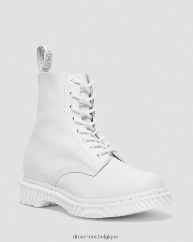 chaussure être Dr. Martens femmes bottines à lacets mono 1460 pascal Virginie blanche 6RFZX089
