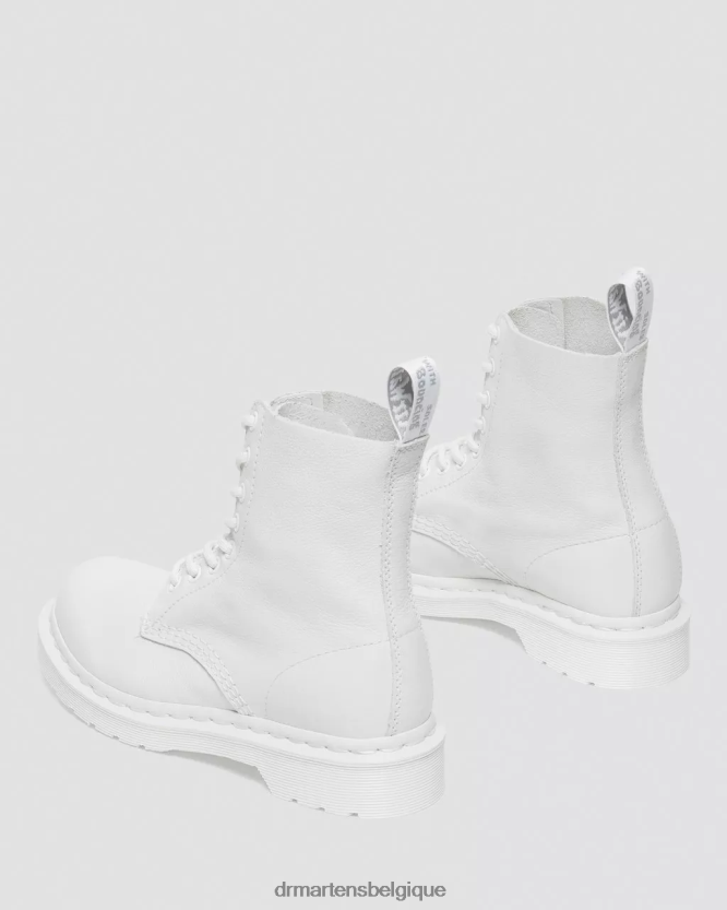 chaussure être Dr. Martens femmes bottines à lacets mono 1460 pascal Virginie blanche 6RFZX089