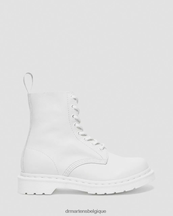 chaussure être Dr. Martens femmes bottines à lacets mono 1460 pascal Virginie blanche 6RFZX089