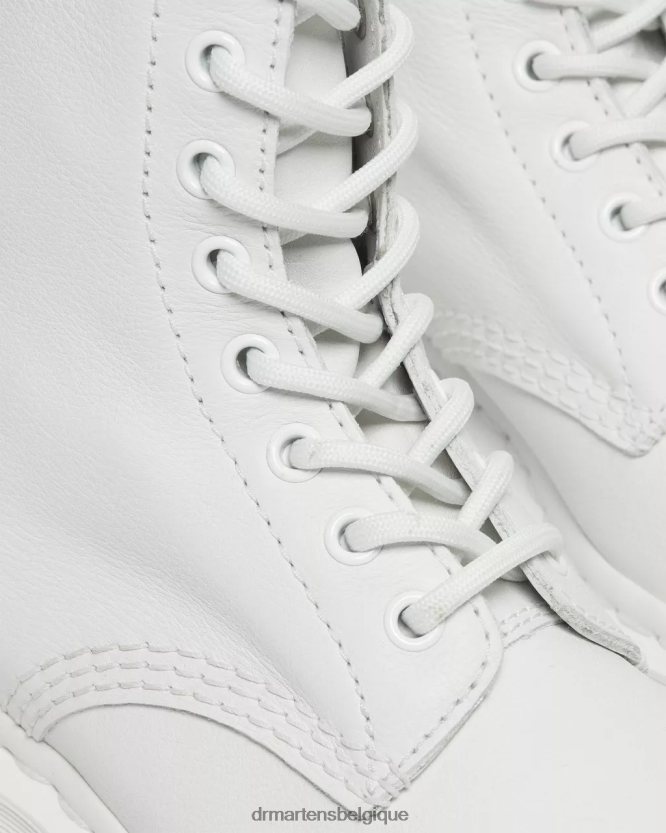 chaussure être Dr. Martens femmes bottines à lacets mono 1460 pascal Virginie blanche 6RFZX089