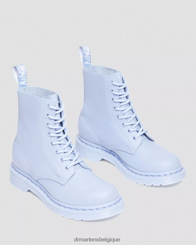 chaussure être Dr. Martens femmes bottines à lacets mono 1460 pascal Virginie bleu zen 6RFZX0191