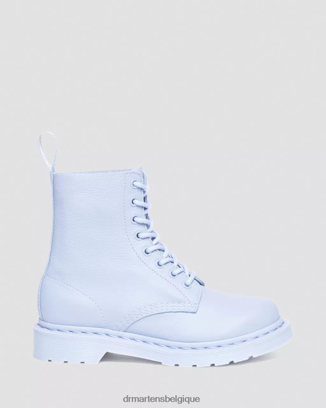 chaussure être Dr. Martens femmes bottines à lacets mono 1460 pascal Virginie bleu zen 6RFZX0191