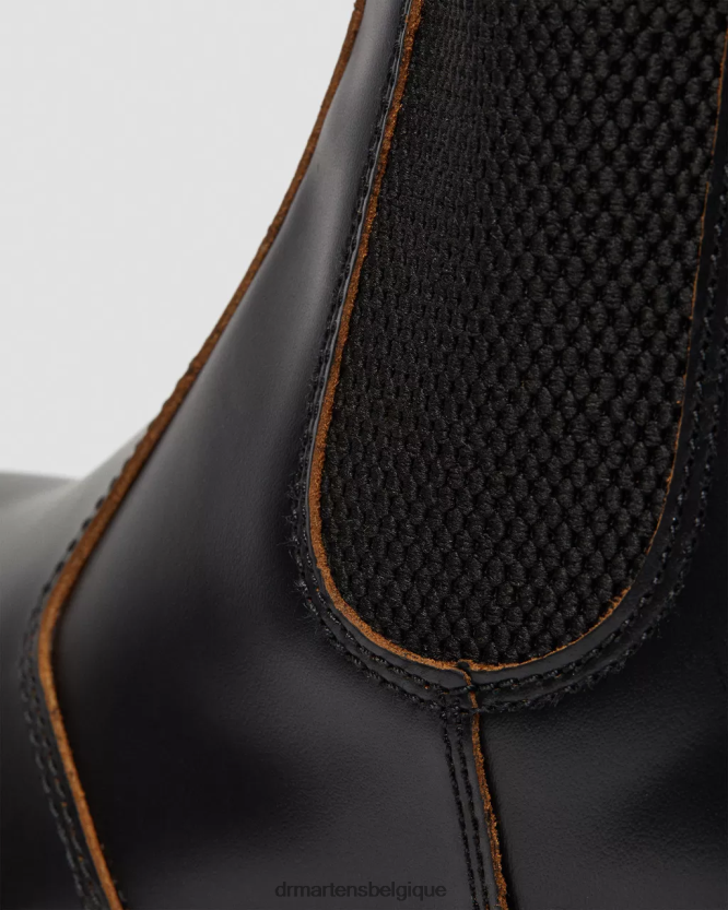 chaussure être Dr. Martens femmes 2976 bottes chelsea vintage fabriquées en Angleterre quilon noir 6RFZX052