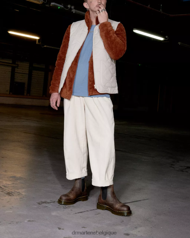 chaussure être Dr. Martens femmes Bottines Chelsea Crazy Horse 2976 Bex cheval fou marron foncé 6RFZX057