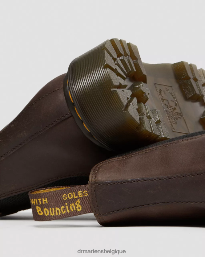 chaussure être Dr. Martens femmes Bottines Chelsea Crazy Horse 2976 Bex cheval fou marron foncé 6RFZX057