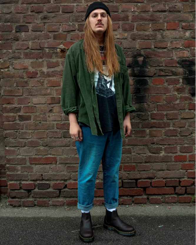 chaussure être Dr. Martens femmes Bottines Chelsea Wintergrip 2976 DM's chasse-neige à cacao 6RFZX0158