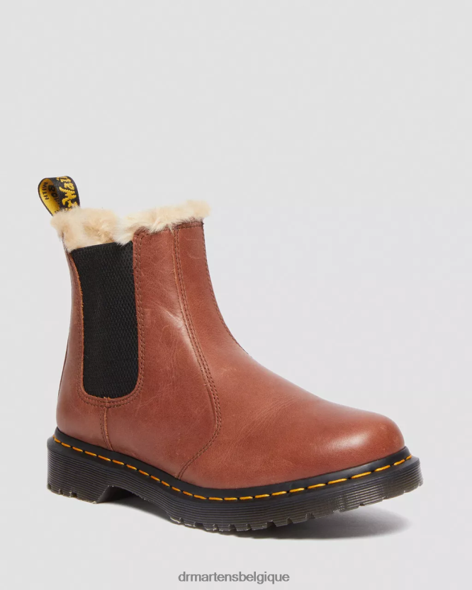 chaussure être Dr. Martens femmes Bottines chelsea doublées de fausse fourrure 2976 leonore maréchal-ferrant 6RFZX026