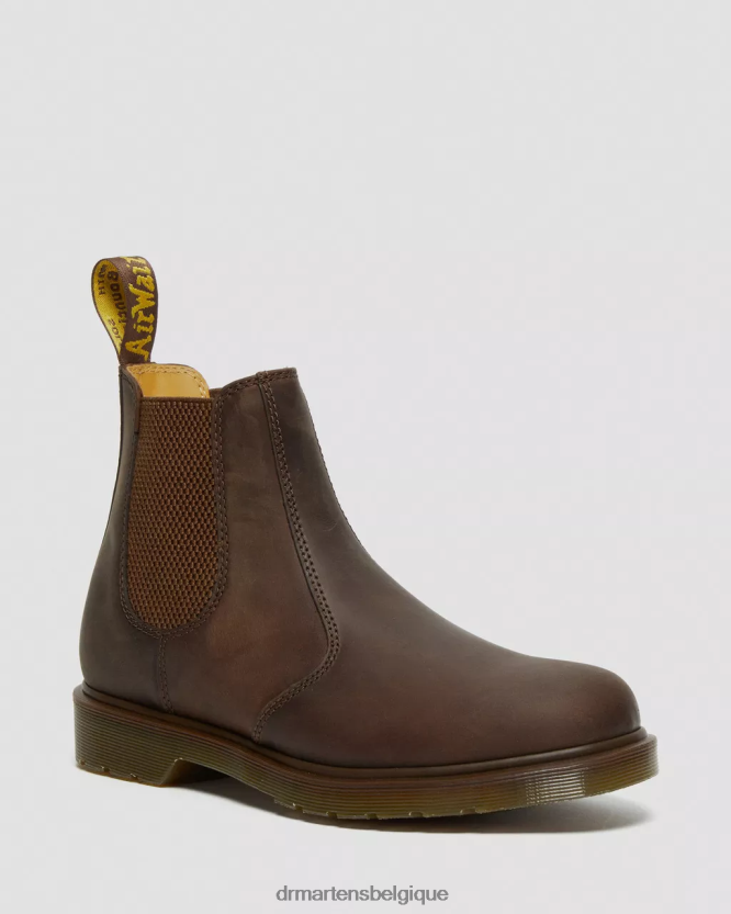 chaussure être Dr. Martens femmes Bottines chelsea en cuir Crazy Horse 2976 cheval fou marron 6RFZX086