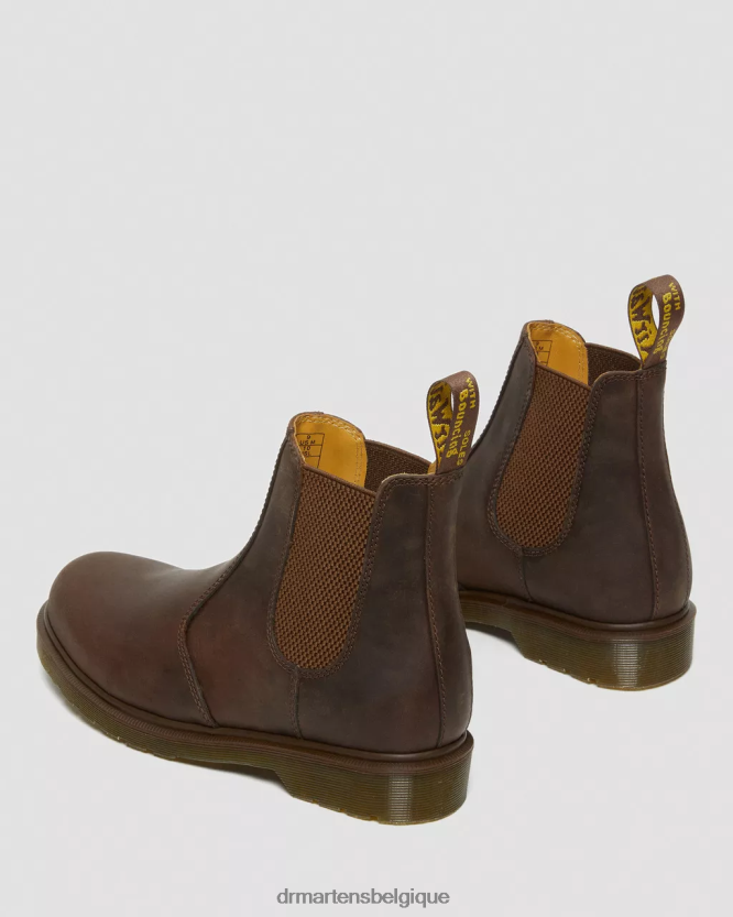 chaussure être Dr. Martens femmes Bottines chelsea en cuir Crazy Horse 2976 cheval fou marron 6RFZX086