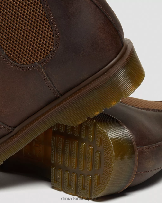 chaussure être Dr. Martens femmes Bottines chelsea en cuir Crazy Horse 2976 cheval fou marron 6RFZX086