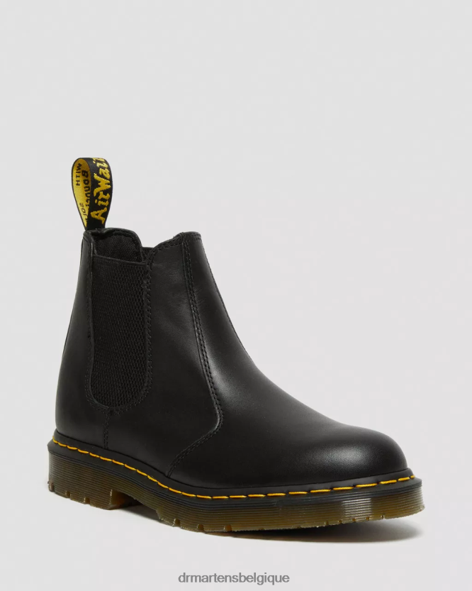 chaussure être Dr. Martens femmes Bottines chelsea en cuir antidérapantes 2976 noir industriel pleine fleur 6RFZX0385