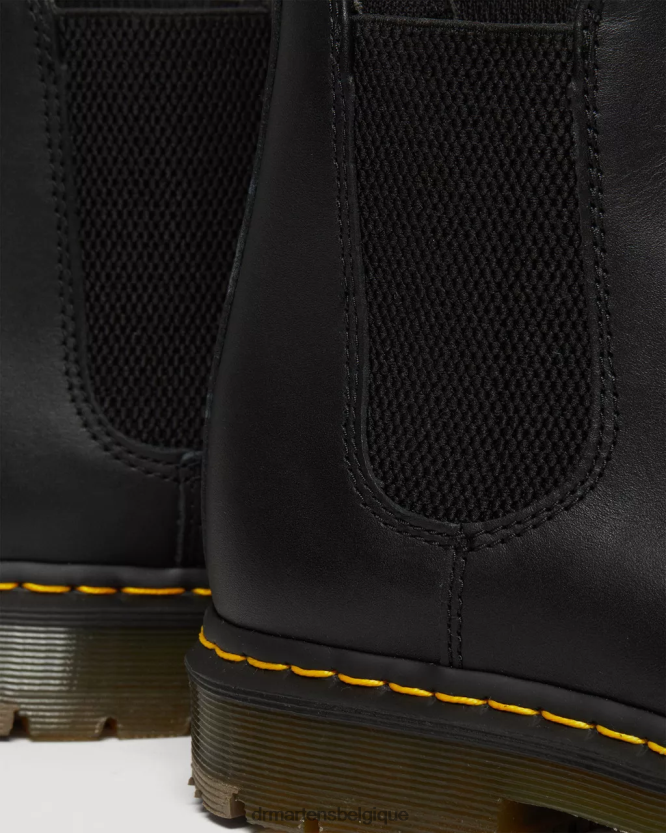 chaussure être Dr. Martens femmes Bottines chelsea en cuir antidérapantes 2976 noir industriel pleine fleur 6RFZX0385