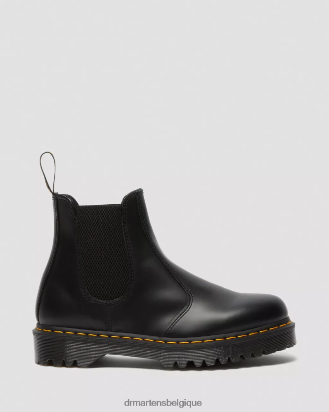 chaussure être Dr. Martens femmes Bottines chelsea en cuir lisse 2976 bex noir lisse 6RFZX030