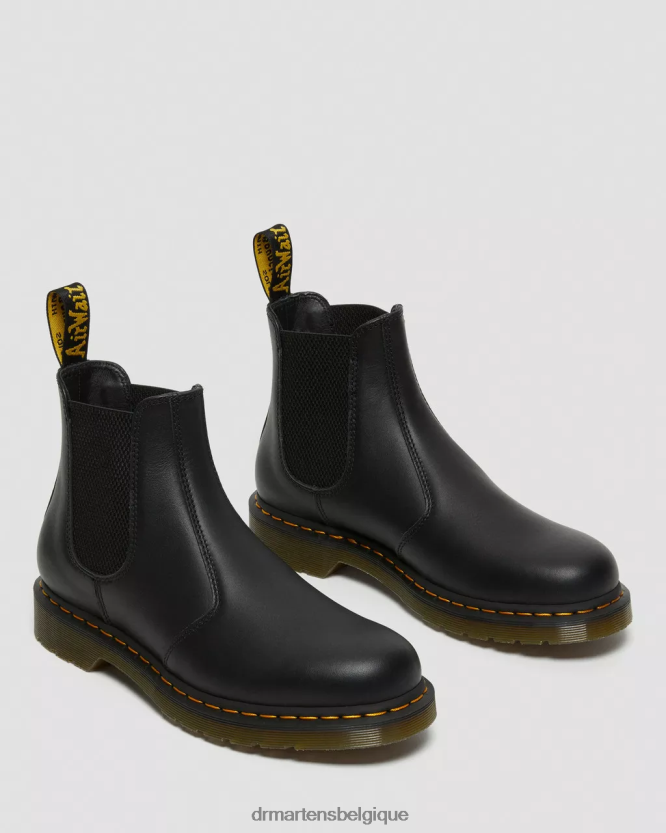 chaussure être Dr. Martens femmes Bottines chelsea en cuir nappa 2976 nappa noir 6RFZX039