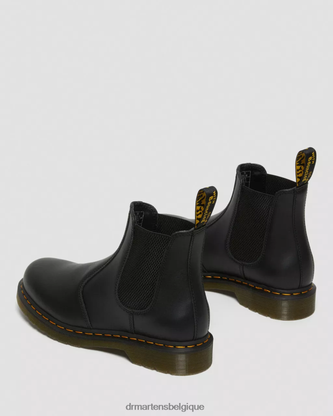 chaussure être Dr. Martens femmes Bottines chelsea en cuir nappa 2976 nappa noir 6RFZX039