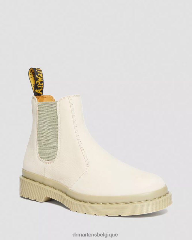 chaussure être Dr. Martens femmes Bottines chelsea en cuir nubuck mono-fraisé 2976 parchemin beige fraisé nubuck wp 6RFZX0119