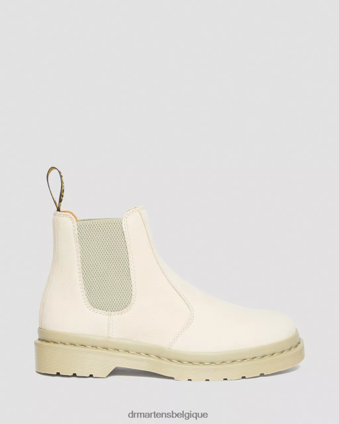 chaussure être Dr. Martens femmes Bottines chelsea en cuir nubuck mono-fraisé 2976 parchemin beige fraisé nubuck wp 6RFZX0119