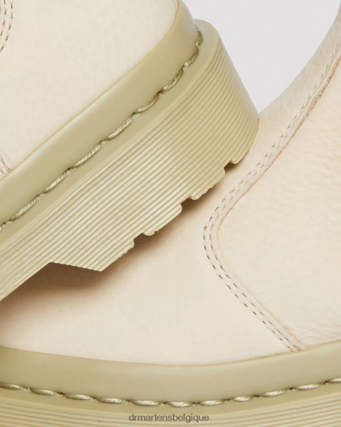 chaussure être Dr. Martens femmes Bottines chelsea en cuir nubuck mono-fraisé 2976 parchemin beige fraisé nubuck wp 6RFZX0119