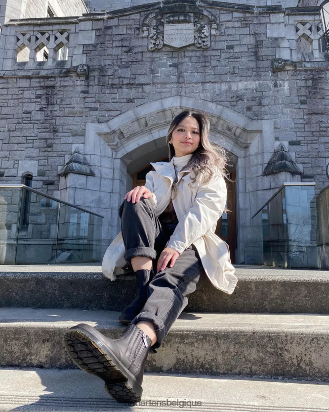 chaussure être Dr. Martens femmes Bottines chelsea zippées Wintergrip 2976 dm's chasse-neige noir 6RFZX0164