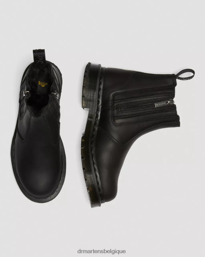 chaussure être Dr. Martens femmes Bottines chelsea zippées Wintergrip 2976 dm's chasse-neige noir 6RFZX0164