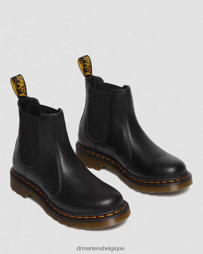 chaussure être Dr. Martens femmes bottines chelsea en cuir 2976 Virginie noire 6RFZX037
