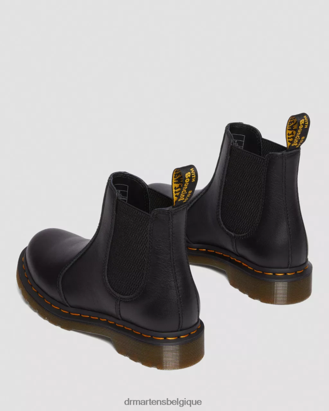 chaussure être Dr. Martens femmes bottines chelsea en cuir 2976 Virginie noire 6RFZX037