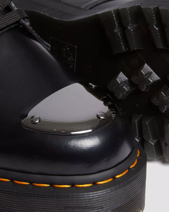 chaussure être Dr. Martens femmes Jadon Boot Protège-orteils Plateformes en cuir beurre noir 6RFZX0180