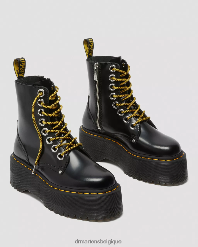 chaussure être Dr. Martens femmes plates-formes de démarrage Jadon Max beurre noir 6RFZX015