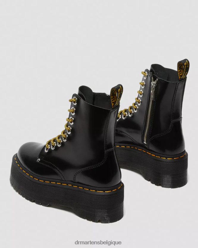 chaussure être Dr. Martens femmes plates-formes de démarrage Jadon Max beurre noir 6RFZX015