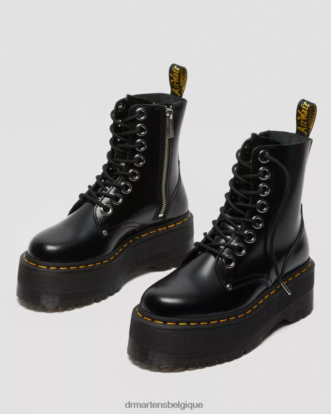 chaussure être Dr. Martens femmes plates-formes de démarrage Jadon Max beurre noir 6RFZX015