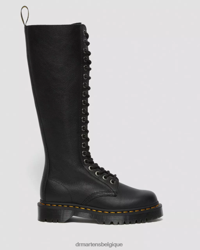 chaussure être Dr. Martens femmes 1b60 bex bottes hauteur genou en cuir pisa Pise noire 6RFZX0210