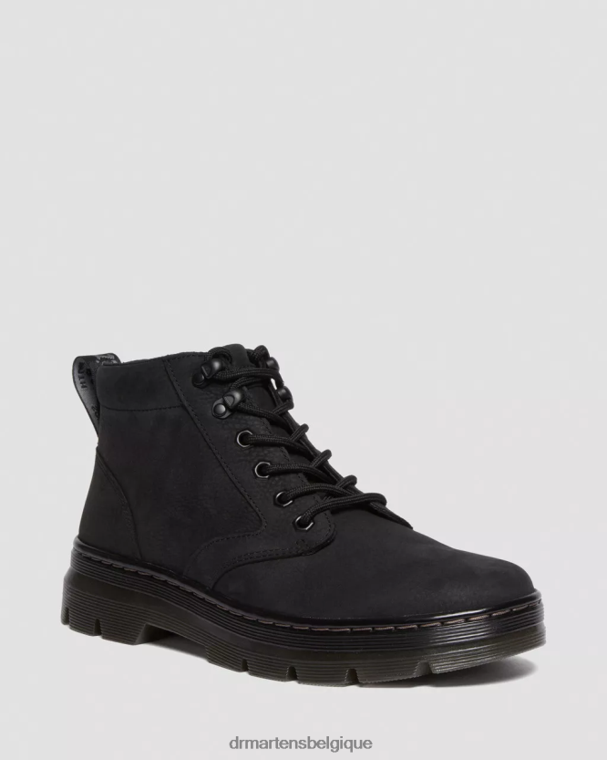 chaussure être Dr. Martens femmes bottes utilitaires en cuir nubuck fraisé Bonny nubuck fraisé noir wp 6RFZX0108