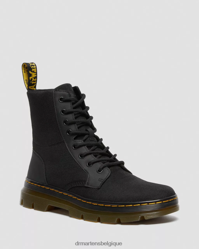 chaussure être Dr. Martens femmes peignes bottes décontractées en poly poly et caoutchouc extra résistants noirs 6RFZX063
