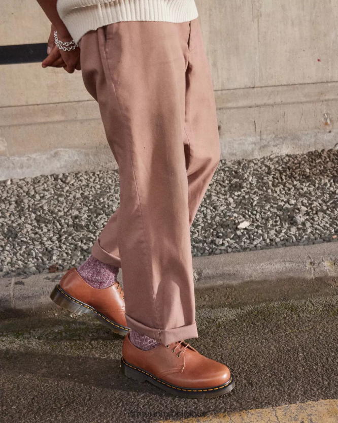 chaussure être Dr. Martens femmes 1461 chaussures richelieu en cuir de Carrare carrare beige selle 6RFZX0294