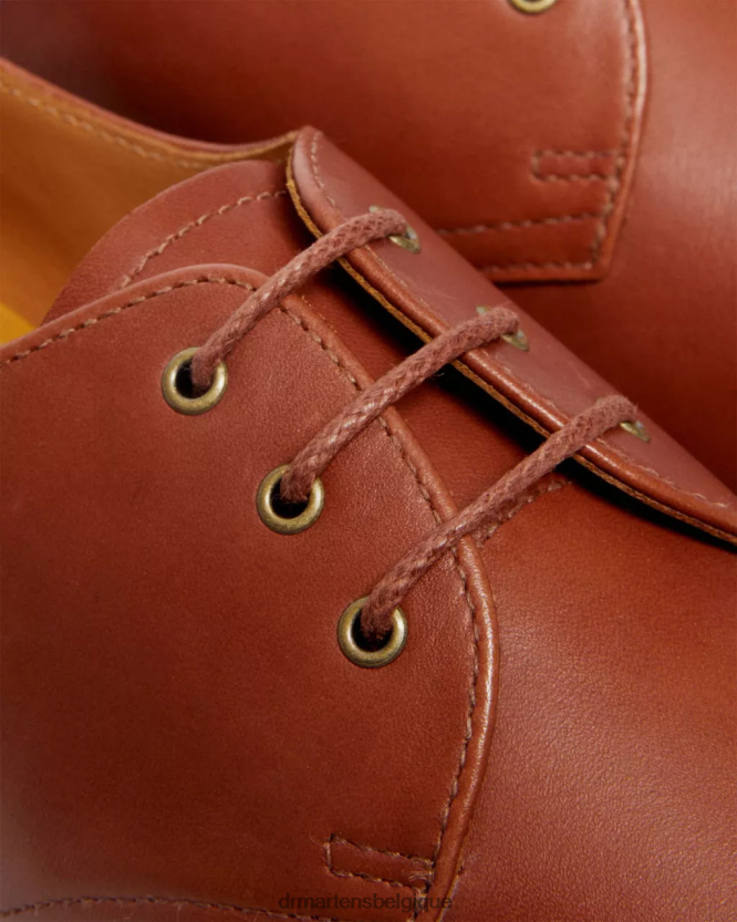 chaussure être Dr. Martens femmes 1461 chaussures richelieu en cuir de Carrare carrare beige selle 6RFZX0294