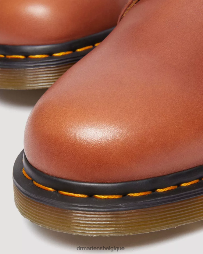 chaussure être Dr. Martens femmes 1461 chaussures richelieu en cuir de Carrare carrare beige selle 6RFZX0294