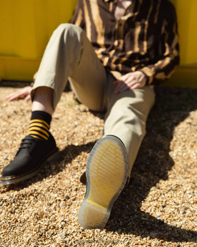 chaussure être Dr. Martens femmes Chaussures richelieu en cuir 1461 iced ii buttersoft wp beurre noir 6RFZX0327