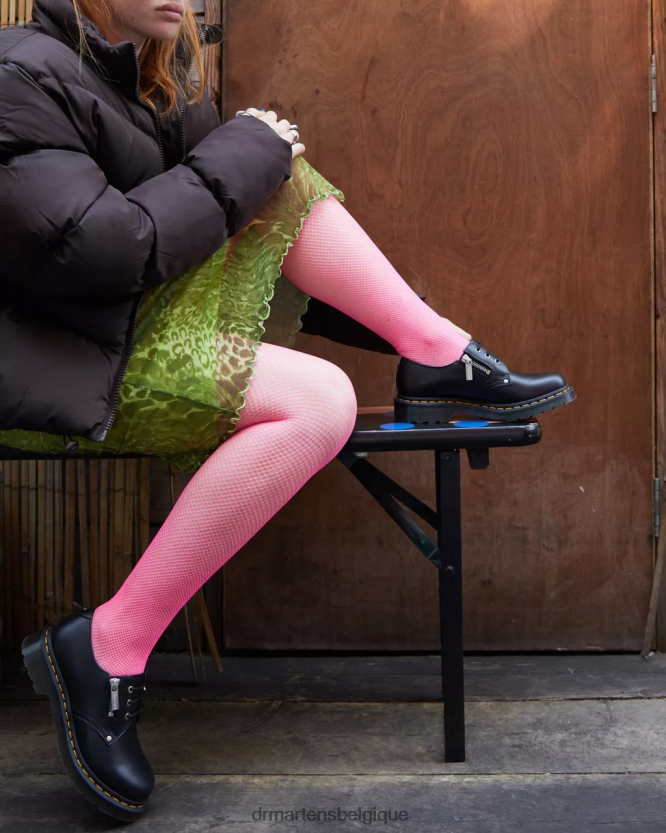 chaussure être Dr. Martens femmes Chaussures richelieu en cuir à double zip 1461 wanama noir 6RFZX0309