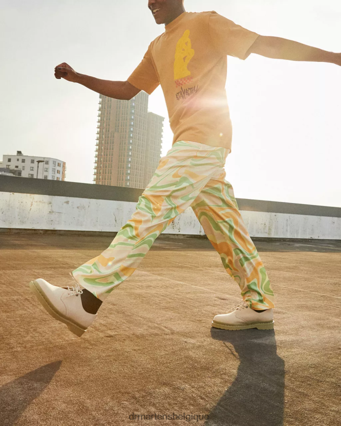 chaussure être Dr. Martens femmes Chaussures richelieu en cuir nubuck mono-fraisé 1461 parchemin beige fraisé nubuck wp 6RFZX0304