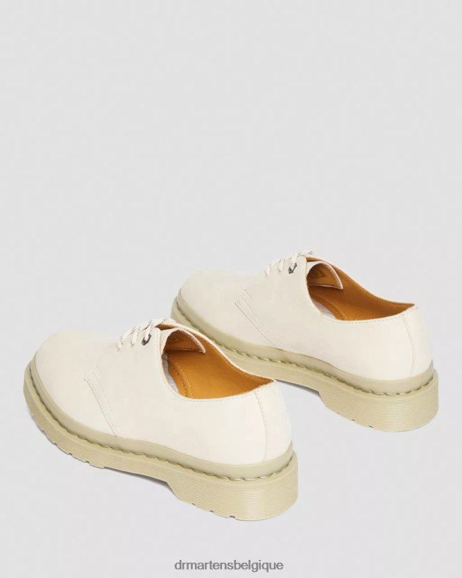 chaussure être Dr. Martens femmes Chaussures richelieu en cuir nubuck mono-fraisé 1461 parchemin beige fraisé nubuck wp 6RFZX0304
