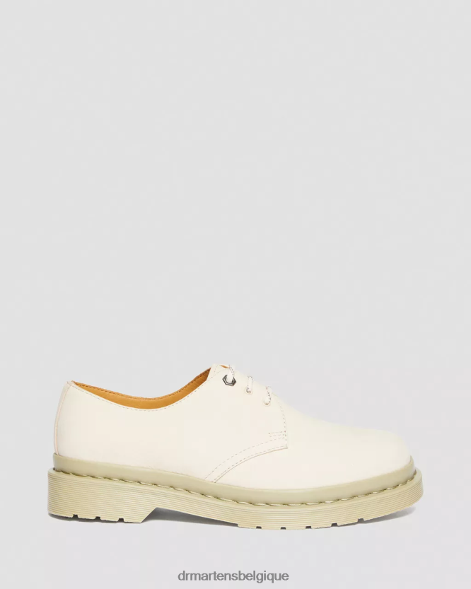 chaussure être Dr. Martens femmes Chaussures richelieu en cuir nubuck mono-fraisé 1461 parchemin beige fraisé nubuck wp 6RFZX0304