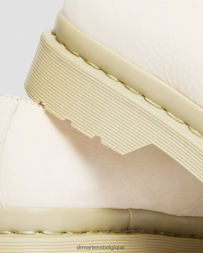 chaussure être Dr. Martens femmes Chaussures richelieu en cuir nubuck mono-fraisé 1461 parchemin beige fraisé nubuck wp 6RFZX0304