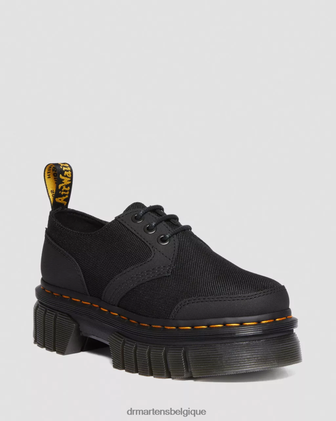 chaussure être Dr. Martens femmes chaussures à plateforme en poly et cuir audrick ajax noir et extra résistant 6RFZX0239