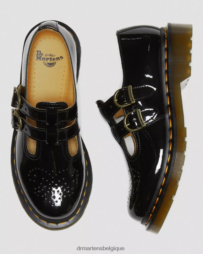 chaussure être Dr. Martens femmes Brevet 8065 lucido et lampe brevetée 6RFZX0338