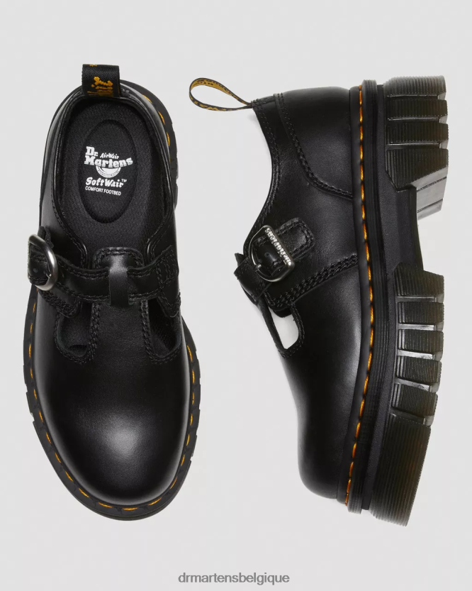 chaussure être Dr. Martens femmes chaussures mary jane à plateforme nappa lux audrick nappa lux noir 6RFZX0228