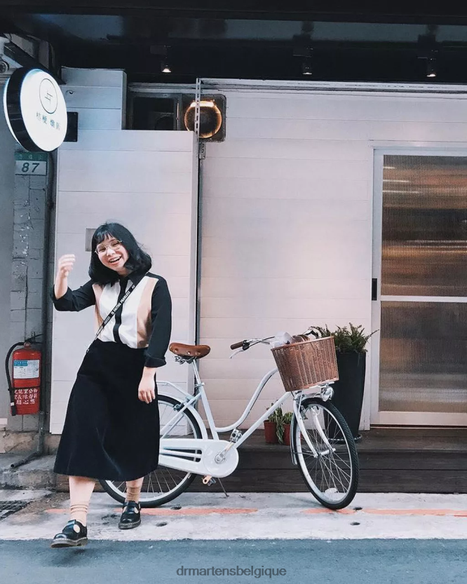 chaussure être Dr. Martens femmes mary janes en cuir lisse Polley noir lisse 6RFZX0335