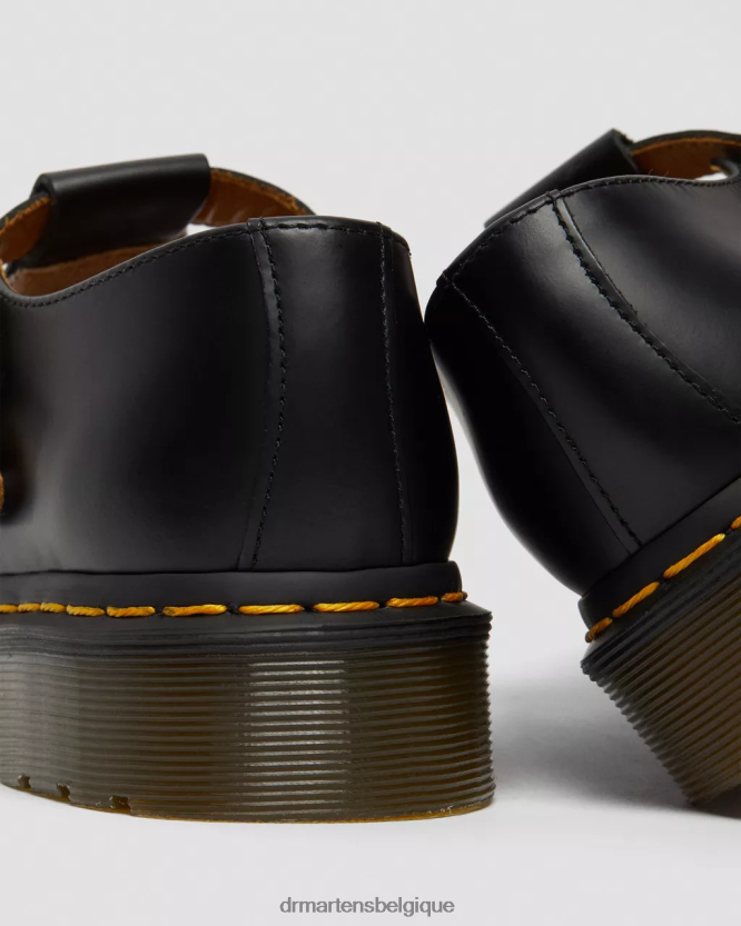 chaussure être Dr. Martens femmes mary janes en cuir lisse Polley noir lisse 6RFZX0335