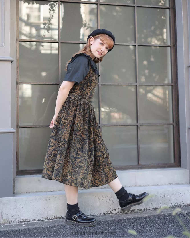 chaussure être Dr. Martens femmes mary janes en cuir lisse Polley noir lisse 6RFZX0335